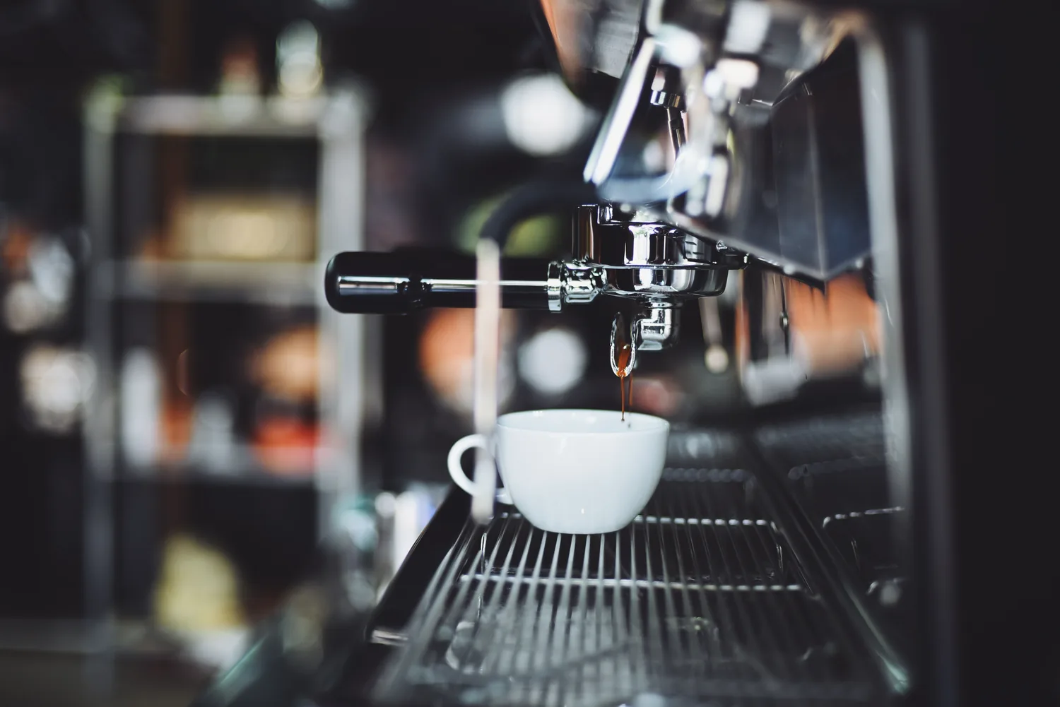 Coffee station on a counter